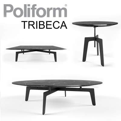 POLIFORM TRIBECA TABLE SET X 3